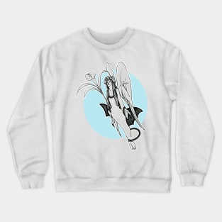 Angel in art nouveau style Crewneck Sweatshirt